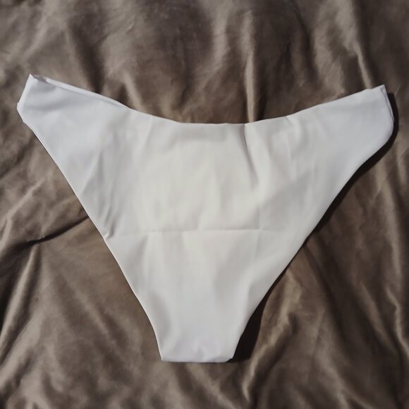 Asos Design Curve Women's M&M Hipster Bikini Bottom White SZ 14 NWOT - Picture 4 of 5